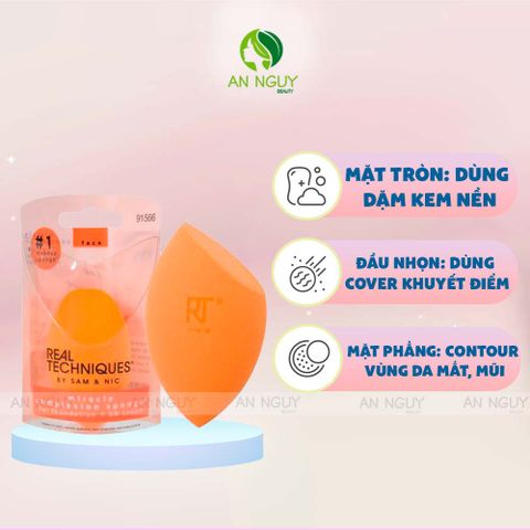 Mút Tán Kem Nền Real Techniques Base Miracle Complexion Sponge