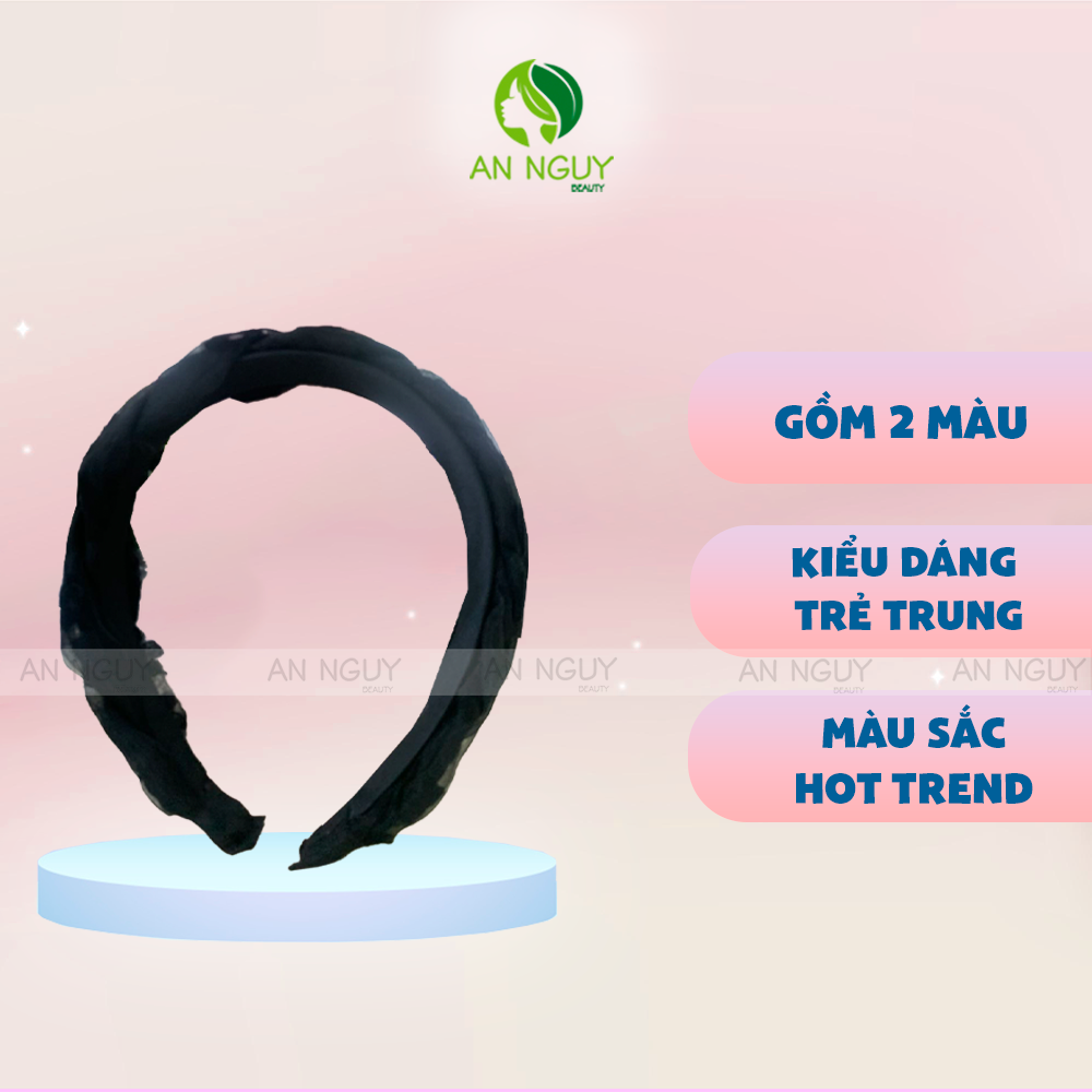 Cài Tóc Phối Hoa ( Trắng, Đen )