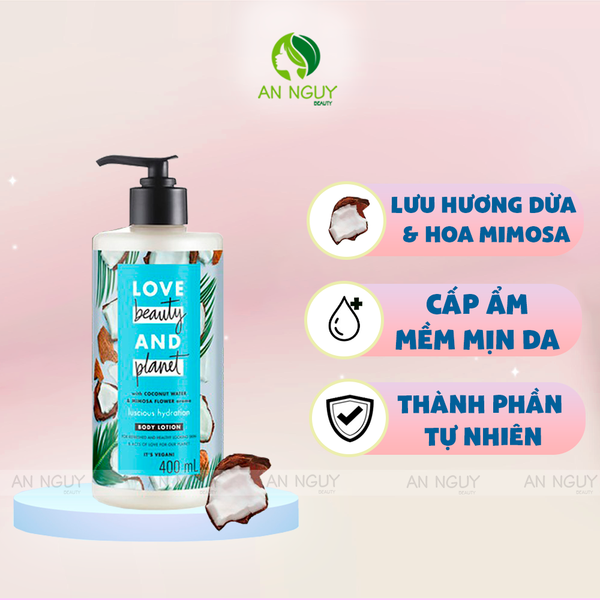 Sữa Dưỡng Thể Love Beauty And Planet 400ml