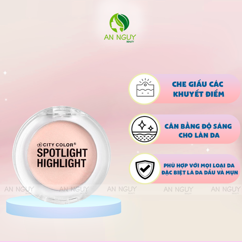 Phấn Bắt Sáng Dạng Kem City Color Spotlight Highlight 2.7gr