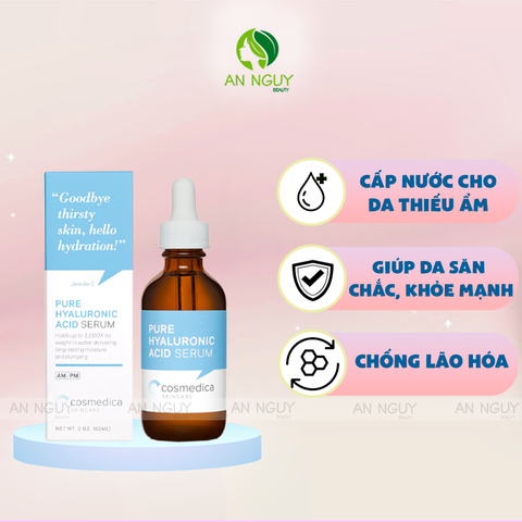 Tinh Chất Cấp Nước Cosmedica Pure Hyaluronic Acid 60ml