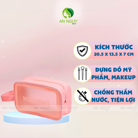 Túi Đựng Mỹ Phẩm WASH BAG - Màu Hồng