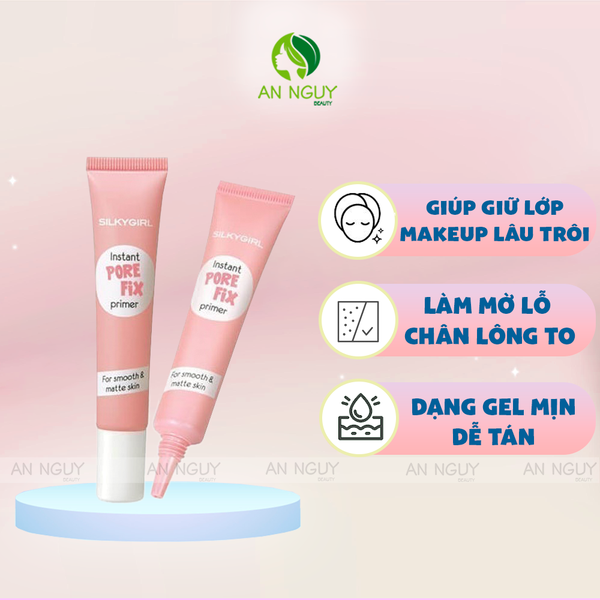 Kem Lót Che Lỗ Chân Lông SilkyGirl Instant Pore Fix Primer 15ml