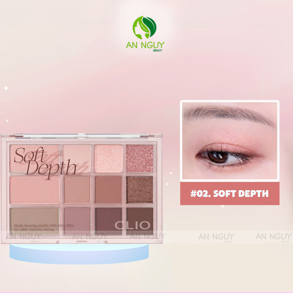Bảng Phấn Mắt 12 Ô CLIO Shade & Shadow Palette (NEW)