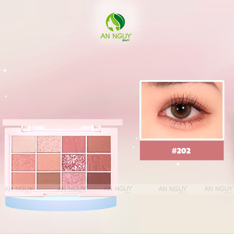 Bảng Phấn Mắt 12 Ô Gogo Tales Pink Mist Girl Eyeshadow Palette 19gr