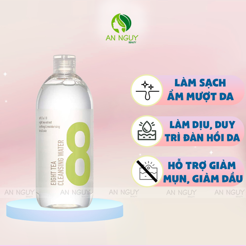 Nước Tẩy Trang 8 Loại Trà BOM Eight Tea Cleansing Water Dành Cho Mọi Loại Da 500ml