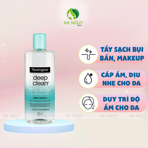 Nước Tẩy Trang Neutrogena Micellar Làm Sạch Sâu Cho Da Nhạy Cảm 400ml