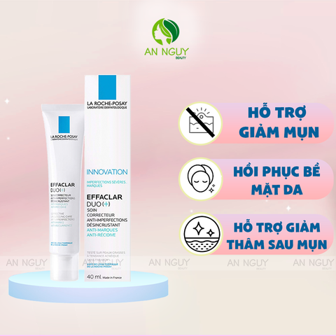 Kem Dưỡng La Roche-Posay Effaclar Duo+ Giảm Mụn, Ngừa Thâm