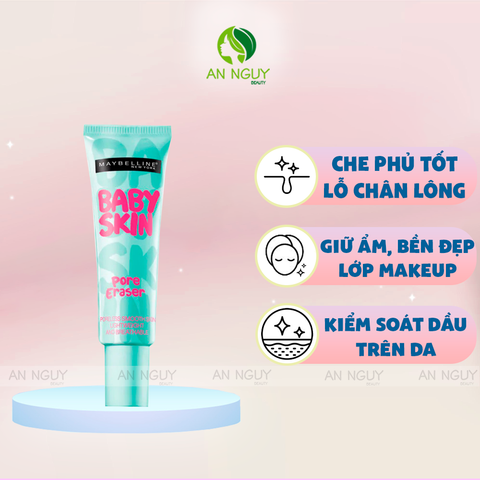 Kem Lót Maybelline Baby Skin Pore Eraser Siêu Mịn Che Khuyết Điểm 22ml