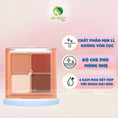 Bảng Phấn Mắt 4 Ô Romand Better Than Eyes (Phiên Bản Music Series) 7gr #M01 Dry Apple Blossom