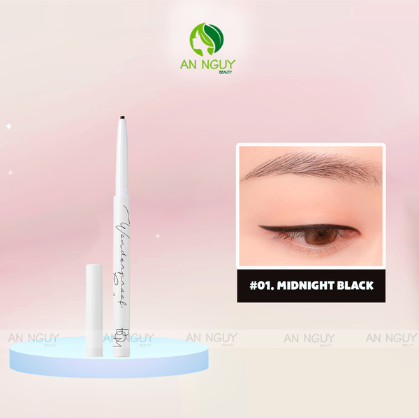 Chì Kẻ Mắt BOM Wonderproof Gel Slim Eyeliner Siêu Mảnh, Lâu Trôi 0.1gr