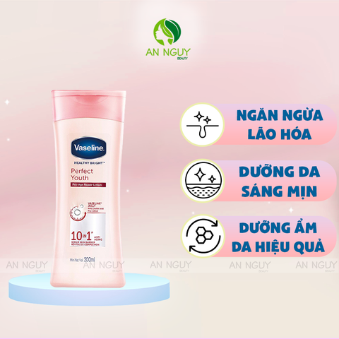 Sữa Dưỡng Thể Vaseline Healthy Bright Perfect Youth Pro-Age Repair Lotion Ngăn Ngừa Lão Hoá