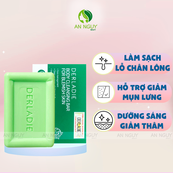 Xà Phòng Derladie Body Cleansing Bar For Blemish Skin Giảm Mụn Cơ Thể 50g