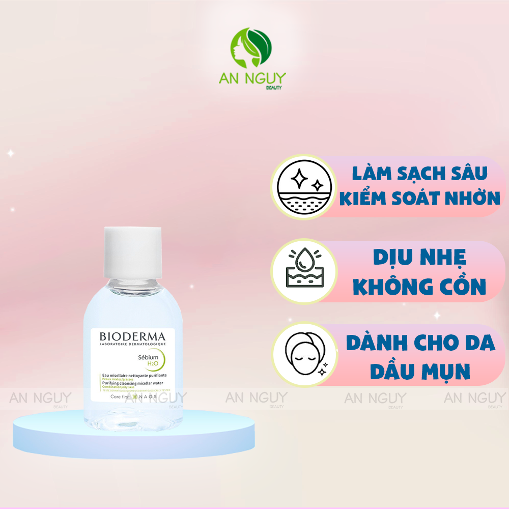 Nước Tẩy Trang Bioderma Sebium H2O Dành Cho Da Dầu