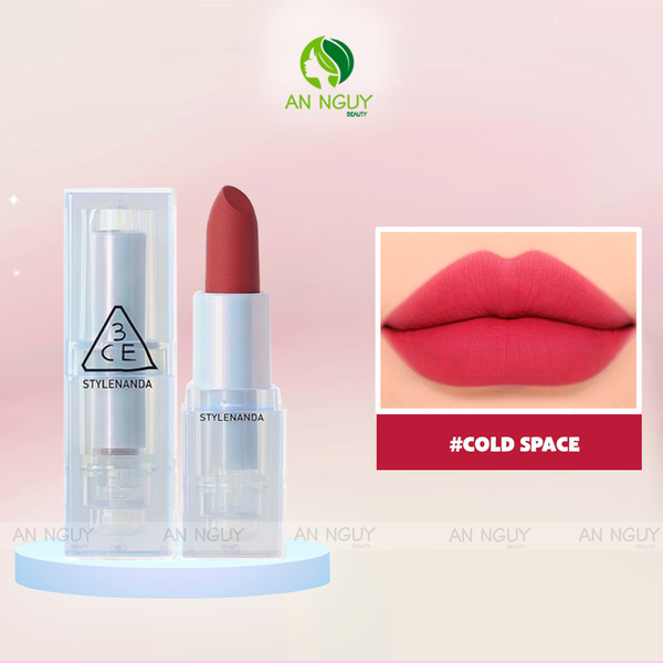 Son Thỏi 3CE Soft Matte Lipstick Summer Radiance Collection 3.5gr #Cold Space