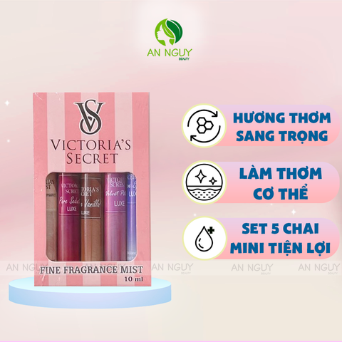 Set Chiết Xịt Thơm Victoria's Secret (5 Hương)