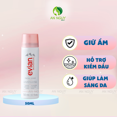 Xịt Khoáng Evian Facial Spray Cấp Ẩm Và Làm Dịu Da