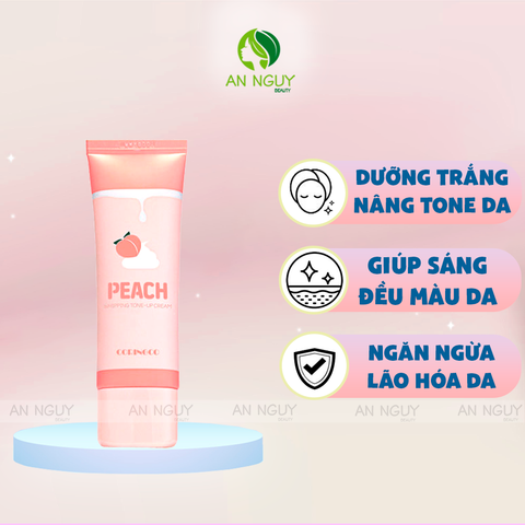 Kem Dưỡng Trắng Coringco Peach Whipping Tone Up Cream Dưỡng Trắng Sáng, Nâng Tông Da 50ml