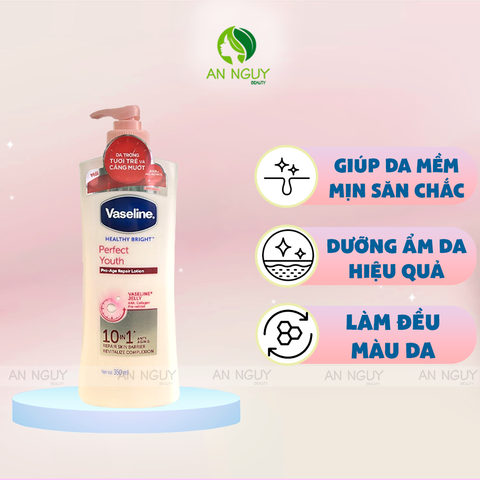 Sữa Dưỡng Thể Vaseline Healthy Bright Perfect Youth Pro-Age Repair Lotion Ngăn Ngừa Lão Hoá