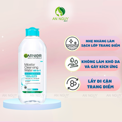 Nước Tẩy Trang Garnier Micellar Cleansing Water For Oily & Acne-Prone Skin Dành Cho Da Dầu Và Mụn