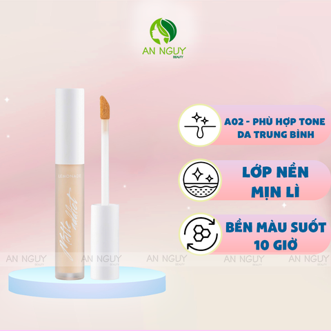 Che Khuyết Điểm Lemonade Matte Addict Concealer Kiềm Dầu, Bền Màu 3gr