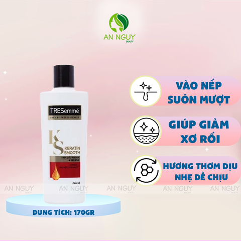 Dầu Xả TREsemmé Keratin Smooth Vào Nếp Suôn Mượt 170gr