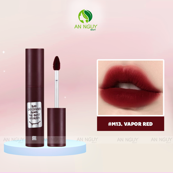 Son Kem Lì Merzy Noir In The Mellow Tint (Red Edition) 4gr #M13 - Đỏ Trầm