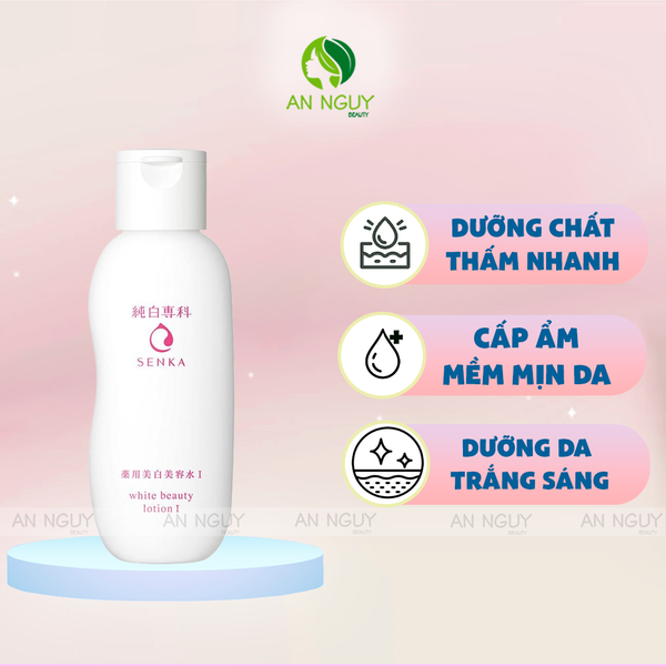 Nước Dưỡng Senka White Beauty Lotion Làm Mềm Và Trắng Da 200ml