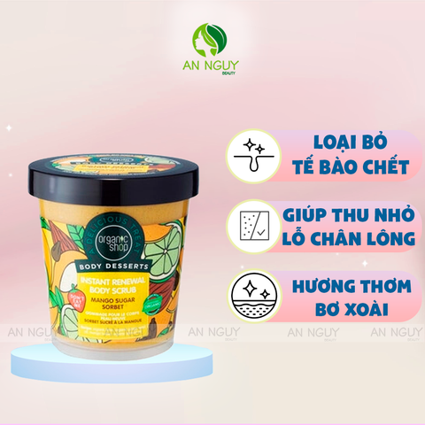 Tẩy Tế Bào Chết Organic Shop Warming Body Scrub 450ml