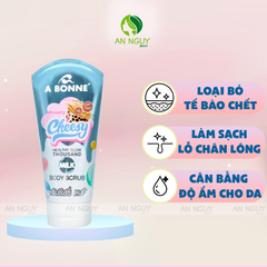 Muối Sữa Tẩy Tế Bào Chết A Bonne' Cheesy Healthy Glow Thousand Milk Body Scrub Hương Trà Sữa 150gr