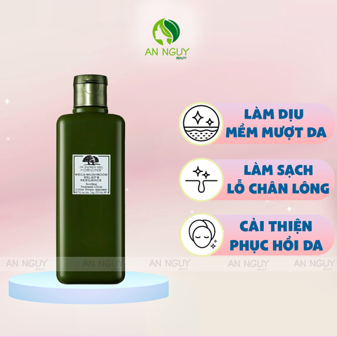 Nước Hoa Hồng Origins Mega-Mushroom Relief&Resilience Làm Dịu, Giảm Kích Ứng 200ml