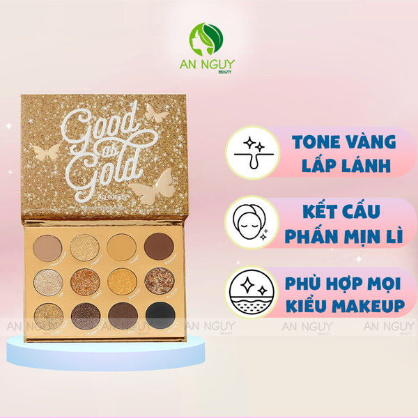 Bảng Phấn Mắt 12 Ô Colourpop Good As Gold Eyeshadow Palette 8.1gr