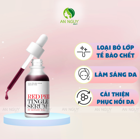 Tinh Chất So'Natural Red Peel Tingle Serum Giúp Tái Tạo Làn Da, Giảm Mụn