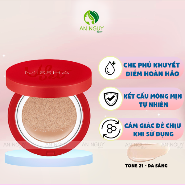 Phấn Nước Missha Velvet Finish Cushion SPF 50+ PA+++ Mỏng Nhẹ, Che Phủ Tốt 15gr