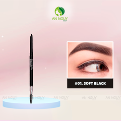 Chì Kẻ Mày 2 Đầu SilkyGirl Hi-Definition Brow Liner Tiện Lợi, Lâu Trôi 0.35gr