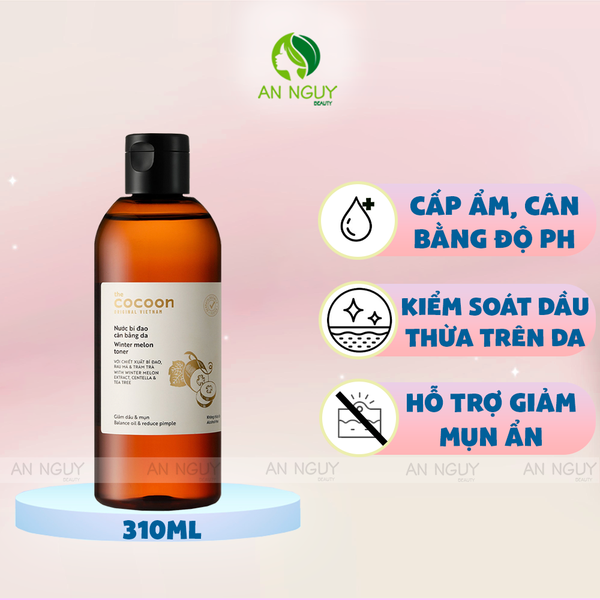 Nước Cân Bằng Da Cocoon Winter Melon Toner Chiết Xuất Bí Đao