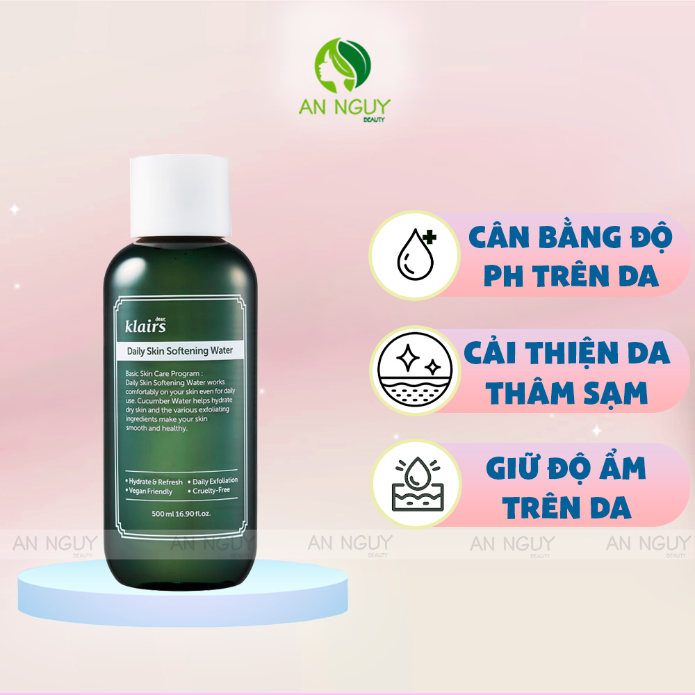 Nước Hoa Hồng Klairs Daily Skin Cân Bằng Độ Ẩm Cho Da 500ml