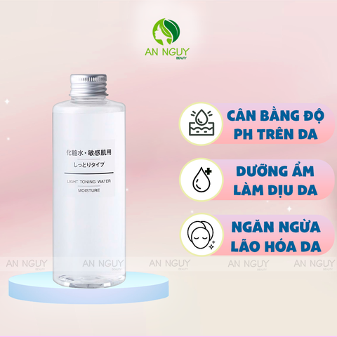 Nước Hoa Hồng MUJI Toning Water Dưỡng Ẩm, Mềm Mịn Da 200ml