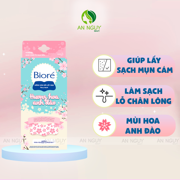 Miếng Dán Lột Mụn Mũi Bioré Pore Pack 4 Miếng