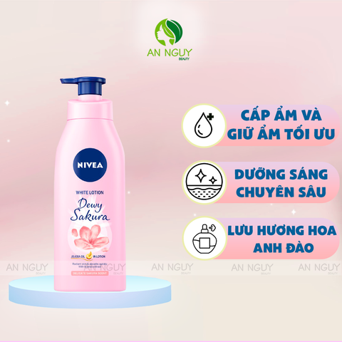 Sữa Dưỡng Thể Nivea White Lotion Dưỡng Trắng, Cấp Ẩm 350ml