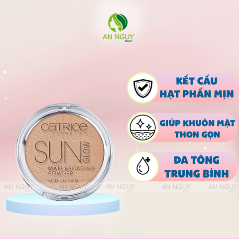 Phấn Tạo Khối Catrice Sun Glow Matt Bronzing Powder 9.5gr