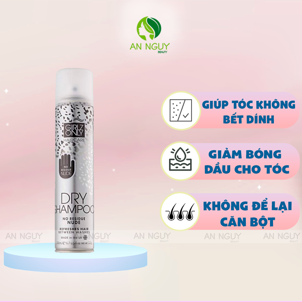Dầu Gội Khô Girlz Only Dry Shampoo 200ml