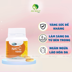 Viên Uống Bổ Sung Vitamin C Mega We Care Nat C 1000 30 Viên