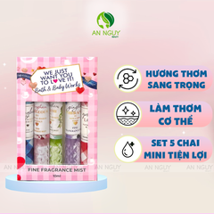 Set 5 Chai Chiết Xịt Thơm Bath & Body Works (10ml x 5)