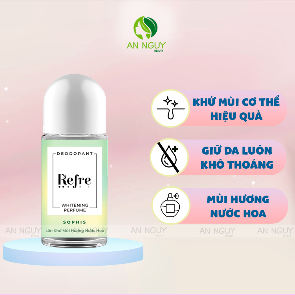 Lăn Khử Mùi Refre Deodorant Whitening Perfume 40ml