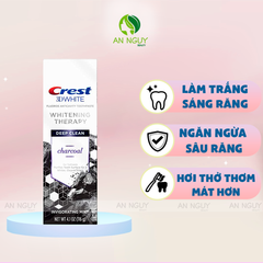 Kem Đánh Răng Crest 3D White Deep Clean Charcoal Than Hoạt Tính 116gr