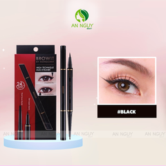 Bút Kẻ Mắt 2 Đầu Browit By Nongchat High Technique Duo Eyeliner 0,5ml + 0,14gr