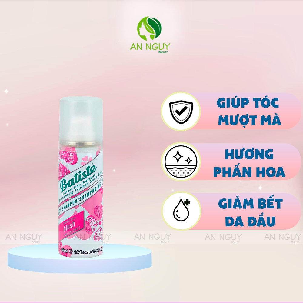 Dầu Gội Khô Batiste Dry Shampoo 50ml