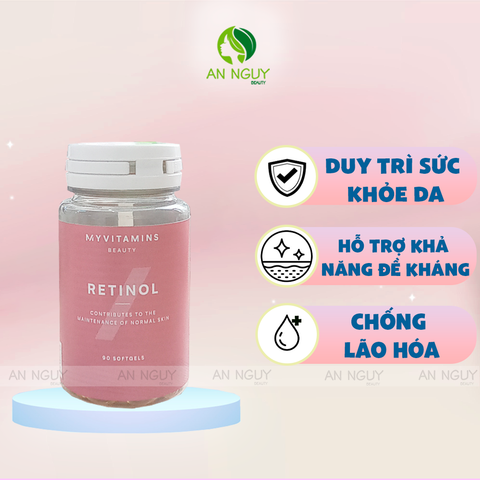 Viên Uống Retinol Myvitamins Beauty Chống Lão Hóa 90 Viên