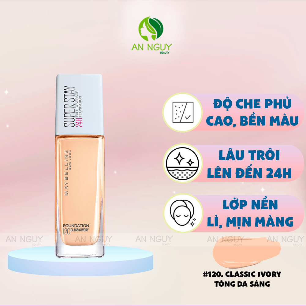 Kem Nền Lâu Trôi Maybelline Superstay Long Lasting Full Coverage Foundation 30ml